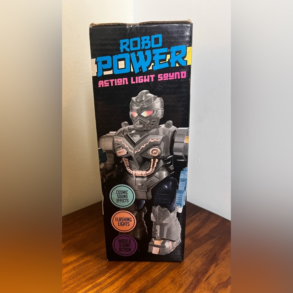 Robo Power Walking Robot Toy + Lights & Sound Action- 2015 Five Below Exclusive - Picture 2 of 6
